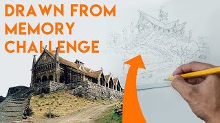 Architect draws Lord of The Rings Castles from Memory