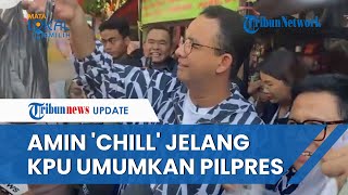 Reaksi Santai Anies-Cak Imin Jelang KPU Umumkan Pilpres 2024, Semringah Ikut 'War' Takjil