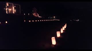 Merry christmas luminary video