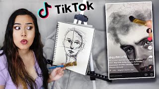 Exploring Tiktok's Art & Drawing Advice... *uhhh drawing with brushes & bleach???*