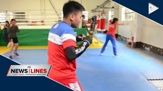 Boxer Nesthy Petecio resumes training for 30th SEA Games