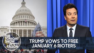 Trump Vows to Free January 6 Rioters, Robert Hur Testifies Before Congress | The Tonight Show