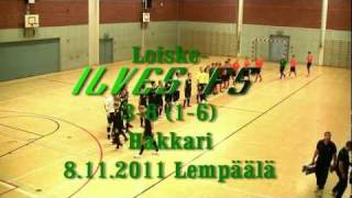 Loiske-Ilves FS 3-6 (1-6) Futsal-Liiga 8.11.11 Lempäälä Hakkari maalikooste