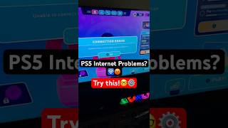 PS5 Internet Problems?! Try This! 🤓⚙️ #PS5 #PlayStation5 #Shorts