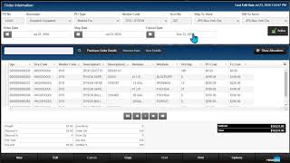 Retail Pro Prism Purchase Orders