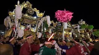 湊神社本宮　的形駅前７台練り（平成２９年１０月１４日）