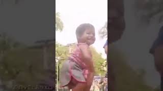 Little girls Dance with saky saky song