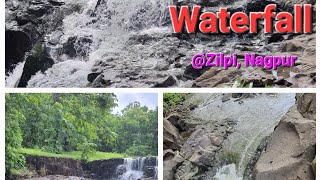 Cascading Water, Splashing spray,  Droplets, Lush Green Forest! All @Zilpi Waterfall Hingna!