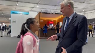 Tween activist confronts UK energy minister at COP27