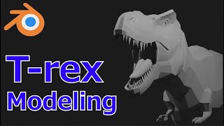 【Blender 2.82】 恐竜-ティラノサウルスの3DCGモデリング Modeling a Dinosaur T-rex