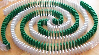 100,000 Dominoes in REVERSE! (Oddly Satisfying)