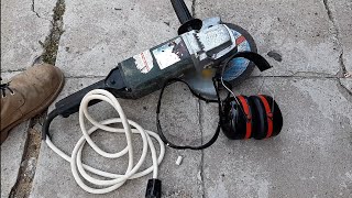 Large angle grinder fixing / overhaul check. Metabo angle grinder.