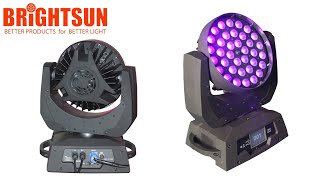 36x18W RGBWAUV 6in1 Wash Led Moving Head Light