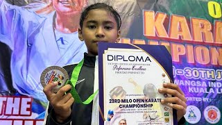 23rd Milo Open International Championship l Individual kumite 10-11Years old Silver medalist(round2)