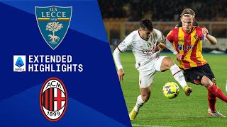 Lecce vs. AC Milan: Extended Highlights | Serie A | CBS Sports Golazo