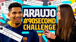 💇♂️🧔 Mingueza's hair or Mingueza's beard?! | ARAUJO'S #90secondschallenge