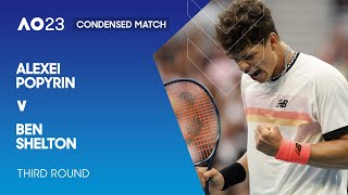 Alexei Popyrin v Ben Shelton Condesned Match | Australian Open 2023 Third Round