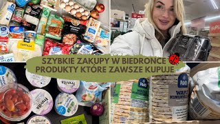 Szybkie zakupy w biedronce - moje ulubione produkty