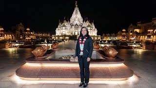 Tulsi Gabbard Visits BAPS Swaminarayan Akshardham