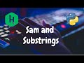 224 - Sam and substrings | Dynamic Programming | Hackerrank Solution | Python