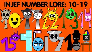 인제프 넘버로어 INJEF Number Lore (10 - 19)│Alphabet Lore Sprunki meme