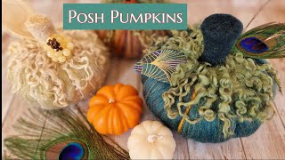 Glam Up Your PUMPKINS | Easy Needle Felting Ideas | Needle Felted Pumpkins