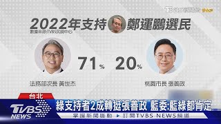 TVBS桃市長民調 綠派誰張善政皆大幅領先｜TVBS新聞