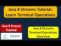 Java 8 Streams Tutorial: Learn Terminal Operations | Streams in Java 8