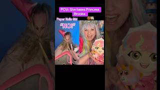 POV: She HATES Princess Brooke (chest pain) #chestpain #papernails #shorts