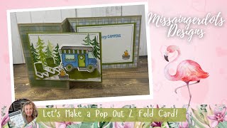 Pop- Out Designer Z- Fold Card- DIY How To