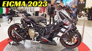 EICMA 2023 Milano - NEW Italjet Dragster 559 Twin Concept - 58Hp at 8.500 rpm - Walkaround & Details