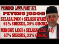 SELASA PON + SELASA WAGE 61% Sukses 39% Gagal | MINGGU LEGI + SELASA LEGI 67% Sukses 33% Gagal