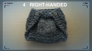 WATCH How To Knit EASY Diaper Cover (4 Righties)