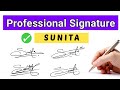 Sunita name signature style | Requested signature | S signature style | S signature