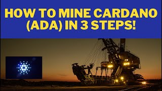 Cardano mining in just 3 steps!! 🤑