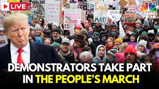 The People's March LIVE: Thousands Attend Protest Ahead of Trump Inauguration in Washington DC |N18G