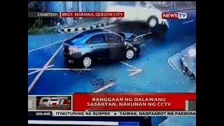 QRT: Banggaan ng dalawang sasakyan, nakunan ng CCTV