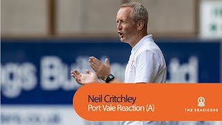 Port Vale Reaction | Neil Critchley
