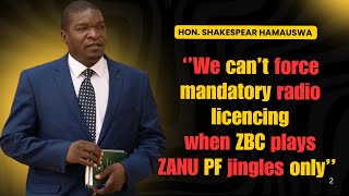 ‘’We can’t force mandatory radio licencing when ZBC plays ZANU PF jingles only’’