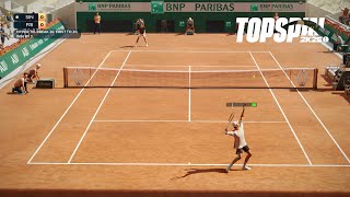 Top Spin 2K25 - Jannik Sinner Vs Taylor Fritz I HYPER TIE BREAK I Roland Garros (PS5)