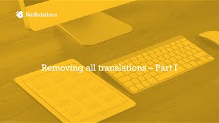 Removing all translations - Part I (understanding the Episerver Database)