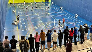 ABC badminton Québec MXA Antony Lam \u0026 Kelly Lam vs Nicolas Nguyen \u0026 Alexandra Mocanu