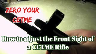 CETME Front Sight Windage Adjustment | How to Zero a Cetme Rifle