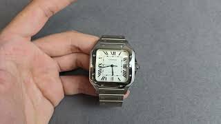 Đồng hồ cartier lướt : santos size 39.8mm bản lướt còn mới 98% của xưởng bvf , giá siêu siêu tốt