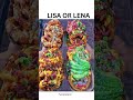 LISA OR LENA FOOD EDITION #lisaorlena #lisaandlena #foodie