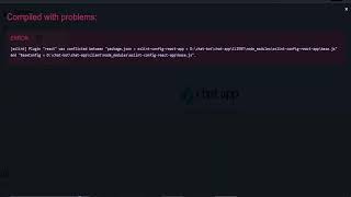 ERROR [eslint] Plugin “react” was conflicted between “package.json » eslint-config-react-app »