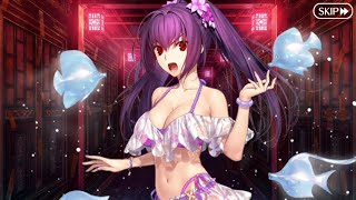 【FGO】バレンタイン/ブルー・ルルハワ味かき氷【水着スカサハ＝スカディ】(CV能登麻美子さん)