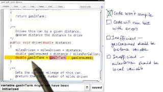 Find the Error - Intro to Java Programming