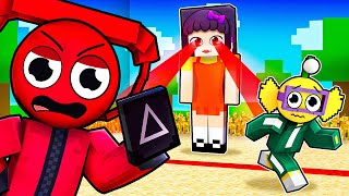 Playing As PINK SOLDIER in SQUID GAME with FRIENDS in Minecraft