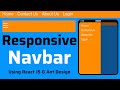 Responsive NavBar | How to Create Responsive NavBar Using ReactJS and Ant Design | Menu Tutorial